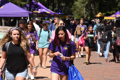 Students at a College Fair